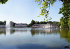 Foto Schloss-Benrath-Weiher-mit-Fontaine